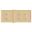 stolehynder med høj ryg 6 stk. 120x50x7 cm stof beige