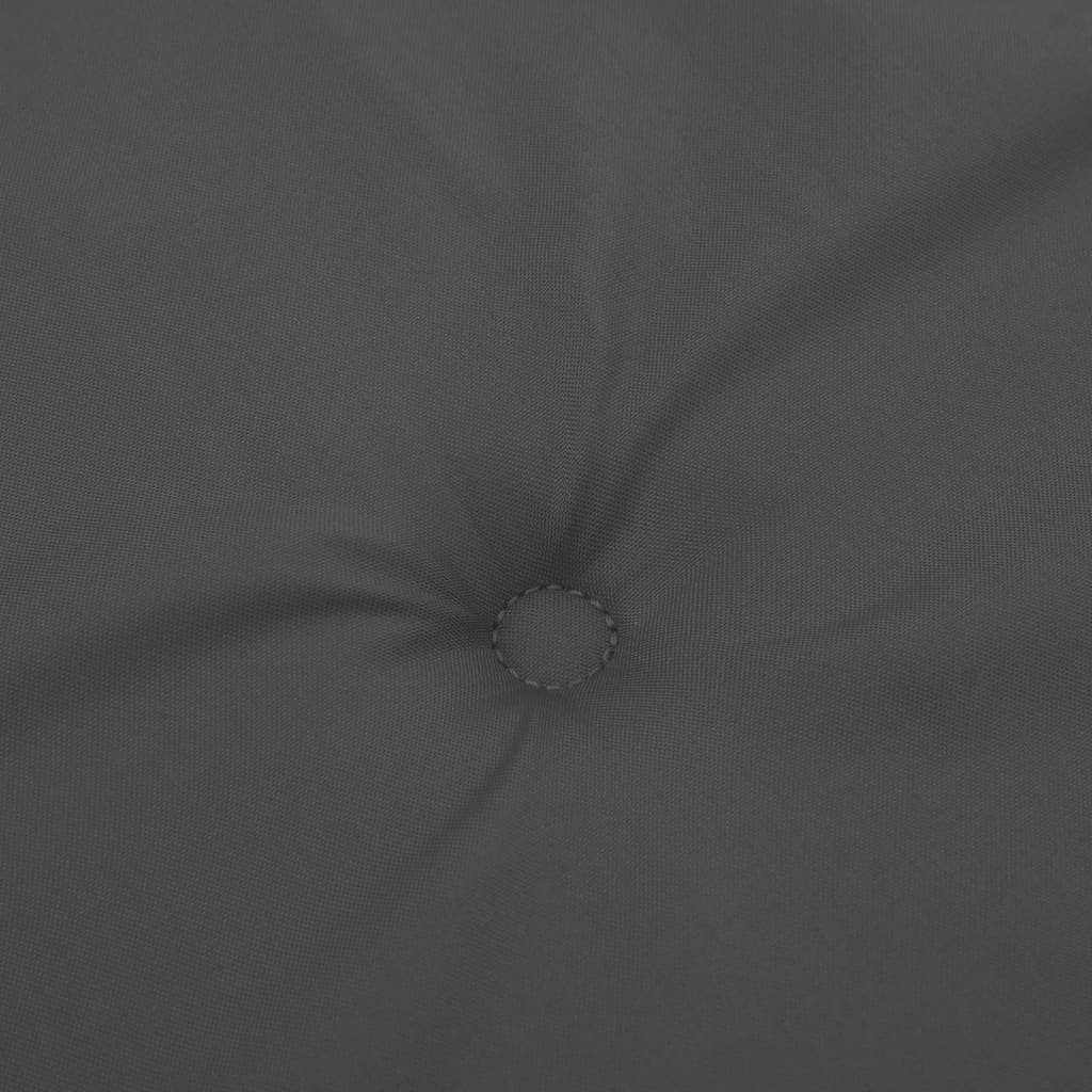 stolehynder med lav ryg 6 stk. 100x50x4cm stof antracitgrå