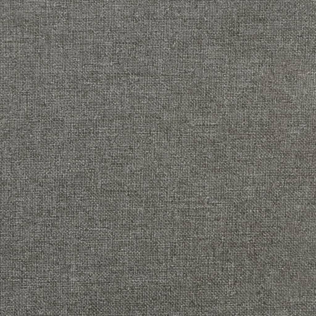 stolehynder med lav ryg 2 stk. 100x50x4 cm stof mørkegrå