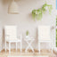stolehynder med lav ryg 2 stk. 100x50x4 cm stof cremefarvet