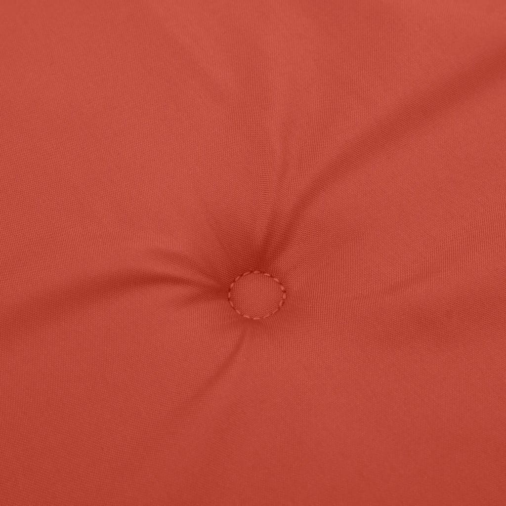 stolehynder med lav ryg 2 stk. 100x50x4 cm stof red