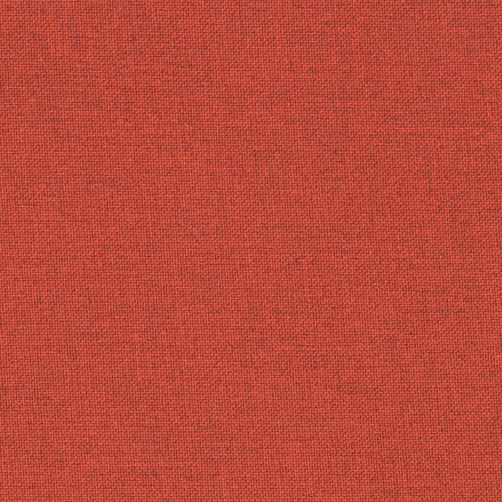 stolehynder med lav ryg 2 stk. 100x50x4 cm stof red
