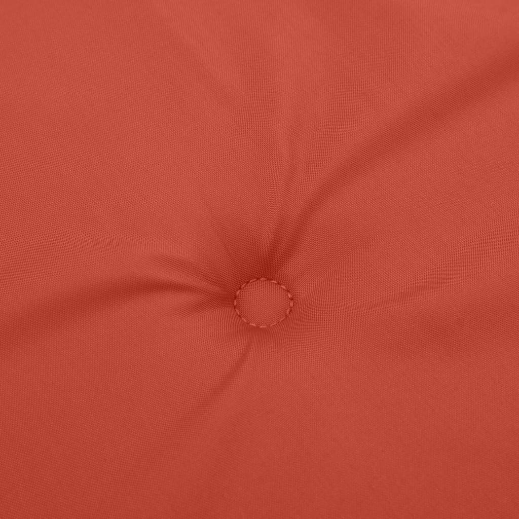 stolehynder med lav ryg 6 stk. 100x50x4 cm stof red
