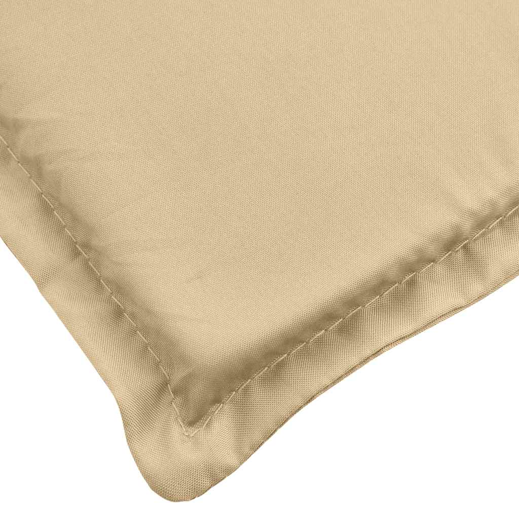 hynde til liggestol 186x58x4 cm stof meleret beige