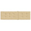 hynde til dækstol (75+105) x 50 x 4 cm stof meleret beige