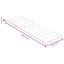 hynde til liggestol 200x50x4 cm stof meleret cremefarvet