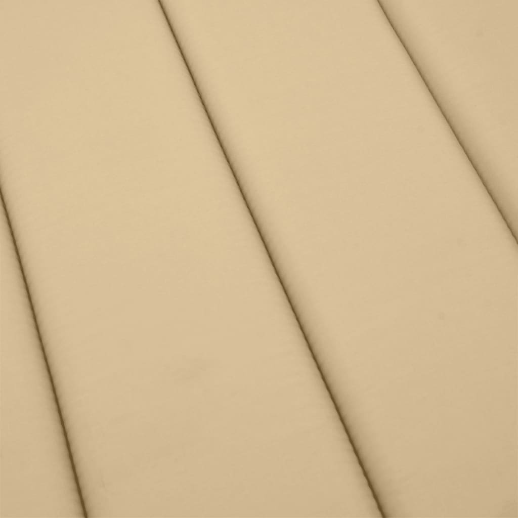 hynde til liggestol 200x60x4 cm stof meleret beige