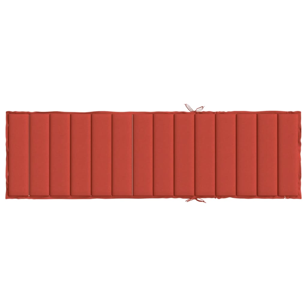 hynde til liggestol 200x70x4 cm stof meleret rød