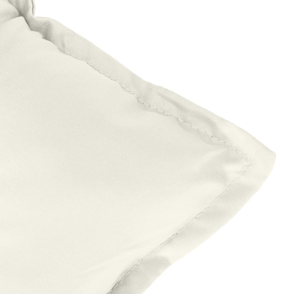 hynde til havebænk 100x50x7 cm stof meleret cremefarvet