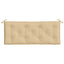 hynde til havebænk 120x50x7 cm stof meleret beige
