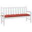 hynde til havebænk 150x50x7 cm stof meleret red