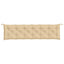 hynde til havebænk 200x50x7 cm stof meleret beige