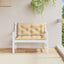 hynder til havebænk 2 stk. 100x50x7 cm stof meleret beige