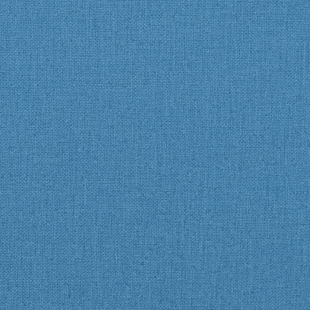 hynder til havebænk 2 stk. 100x50x7 cm stof meleret blå