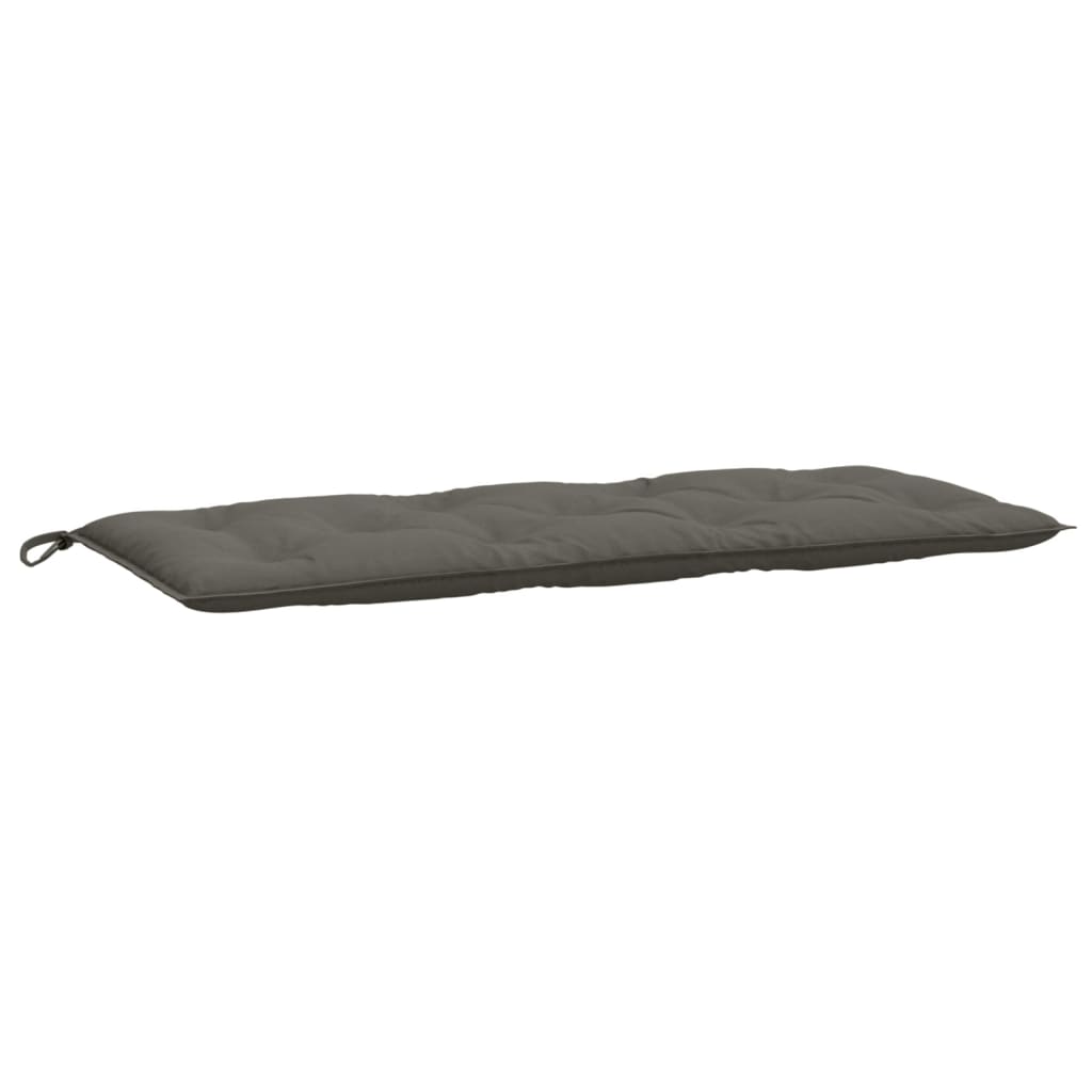 hynder til havebænk 2 stk. 120x50x7 cm stof meleret mørkegrå