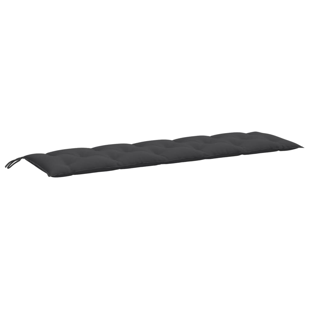 hynder til havebænk 2 stk. 180x50x7 cm stof meleret antracitgrå
