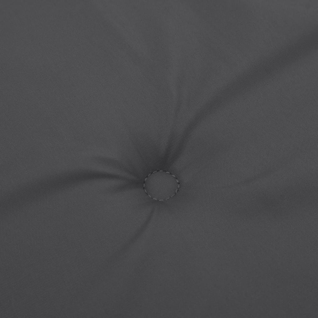 hynder til havebænk 2 stk. 180x50x7 cm stof meleret antracitgrå