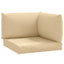 pallehynder 3 stk. stof meleret beige