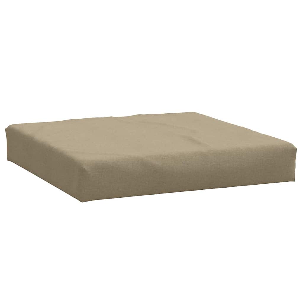 pallehynde 60x60x9,5 cm stof meleret gråbrun