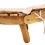 | Liggestol | med pude beige 55 x 184 x 64cm Massivt Akacietræ