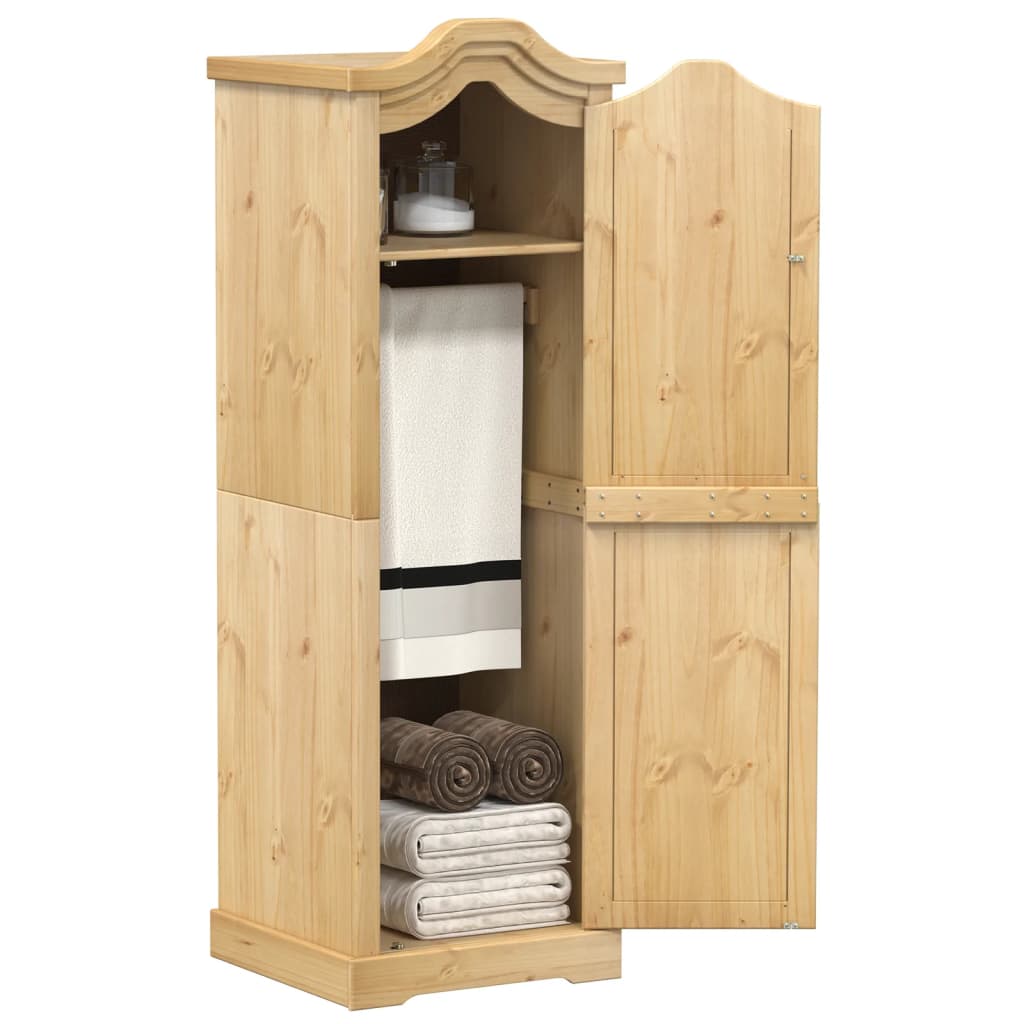 klædeskab Corona 55x52x170 cm massivt fyrretræ billede