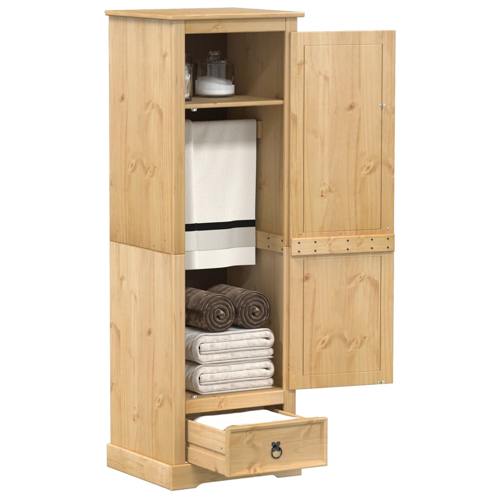 klædeskab Corona 55x50x170 cm massivt fyrretræ billede