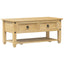 sofabord med skuffer Corona 100x48x45 cm massivt fyrretræ