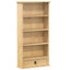 reol Corona 52x17,5x103 cm massivt fyrretræ