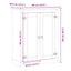 skoskab Corona 86x38,5x108 cm massivt fyrretræ