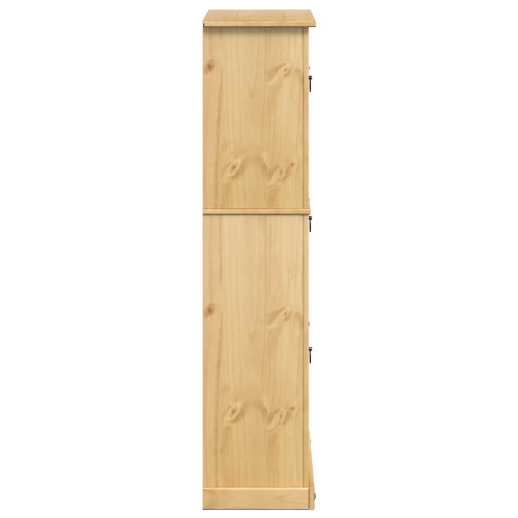 skoskab Corona 99x32x138 cm massivt fyrretræ