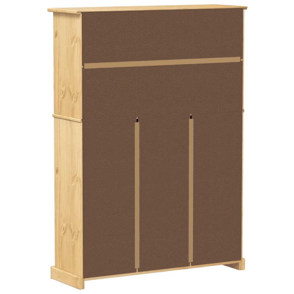 skoskab Corona 99x32x138 cm massivt fyrretræ