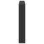sengegavl med opbevaring og LED-lys 160x17x102 cm sort