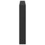 sengegavl med opbevaring og LED-lys 180x17x102 cm sort