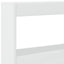 sengegavl med opbevaring og LED-lys 200x17x102 cm hvid