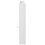 sengegavl med opbevaring og LED-lys 220x16,5x103,5 cm hvid