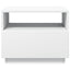 sofabord med LED-lys 50x49x40 cm hvid