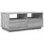 sofabord med LED-lys 90x49x40 cm grå sonoma-eg