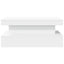 sofabord med LED-lys 90x50x40 cm hvid