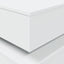 sofabord med LED-lys 50x50x40 cm hvid