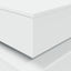 sofabord med LED-lys 90x50x40 cm hvid