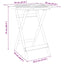 foldbart havebord Ø70x75 cm massivt akacietræ