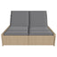 solseng med hynder polyrattan beige