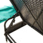 liggestol med baldakin og bord sort polyrattan