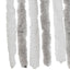 flueforhæng 90x200 cm chenille lysegrå og hvid