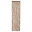 flueforhæng 56x185 cm chenille beige og mørkebrun