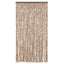 flueforhæng 100x220 cm chenille beige og mørkebrun