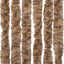 flueforhæng 100x220 cm chenille beige og mørkebrun