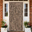 flueforhæng 100x220 cm chenille beige og mørkebrun