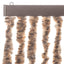 flueforhæng 100x230 cm chenille beige og mørkebrun