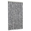 flueforhæng 100x200 cm chenille grå og sort